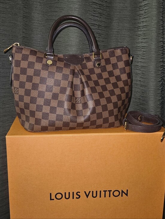 Louis Vuitton Handbags - Louis Vuitton Damier Ebene Sienna PM Checkerboard Satchel in Dark Brown